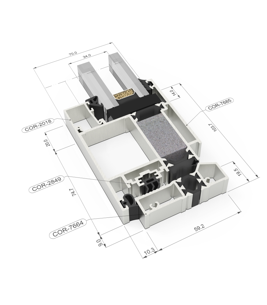 Cortizo Millenium Plus 70 Kapı
