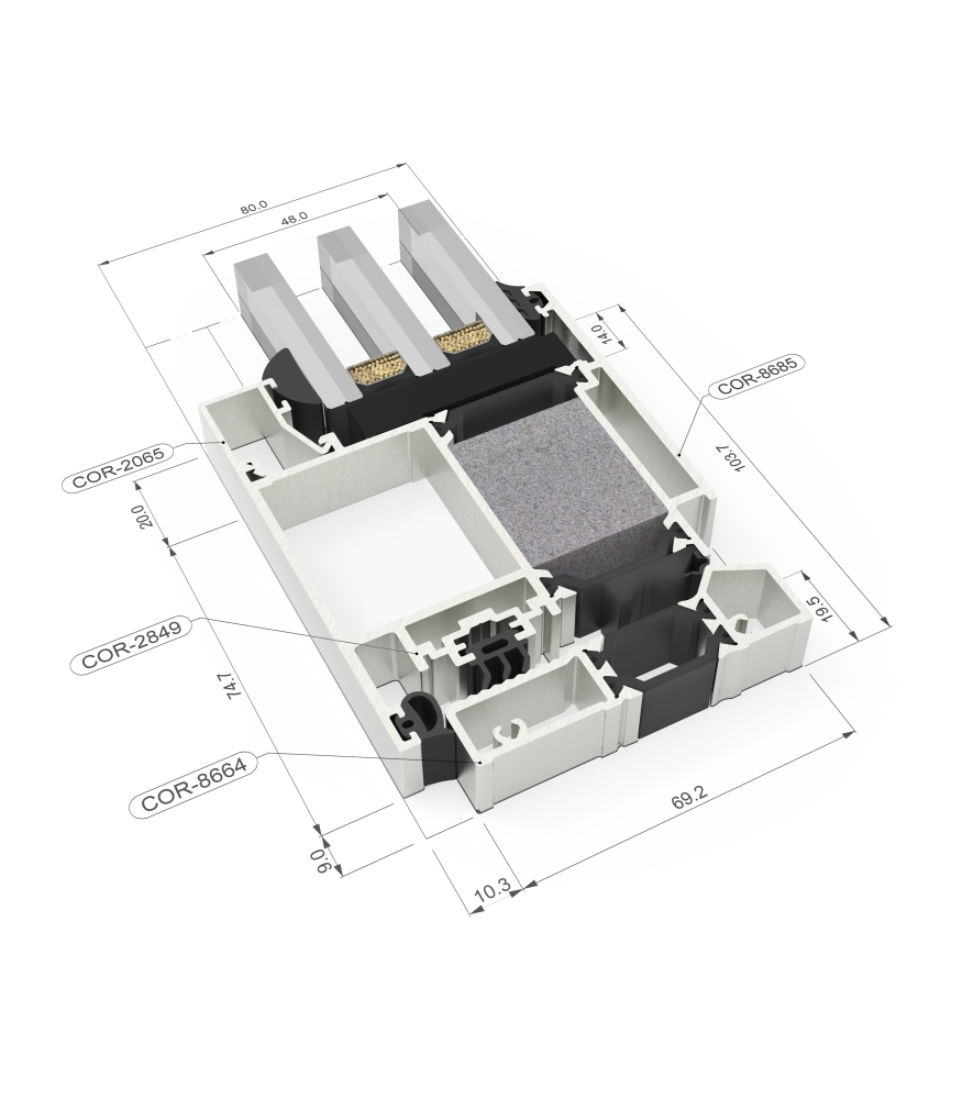 Cortizo Millenium Plus 80 Kapı